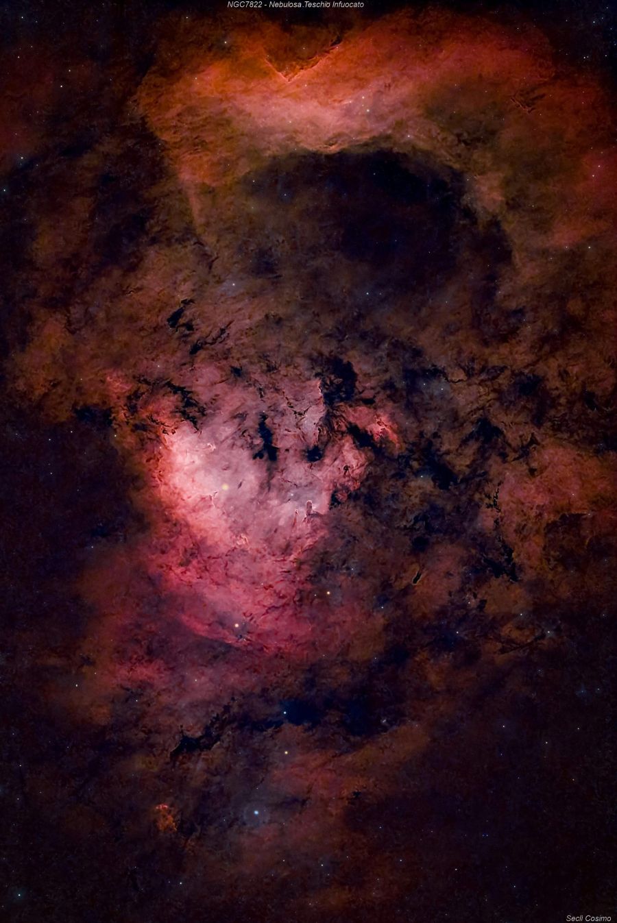 ngc7822 Nebulosa Teschio Infuocato