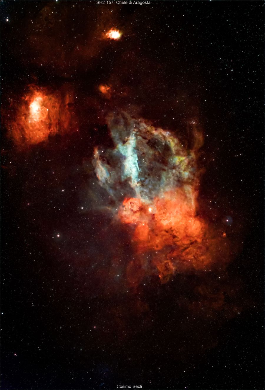 SH2-157 NEBULOSA CHELE DI ARAGOSTA