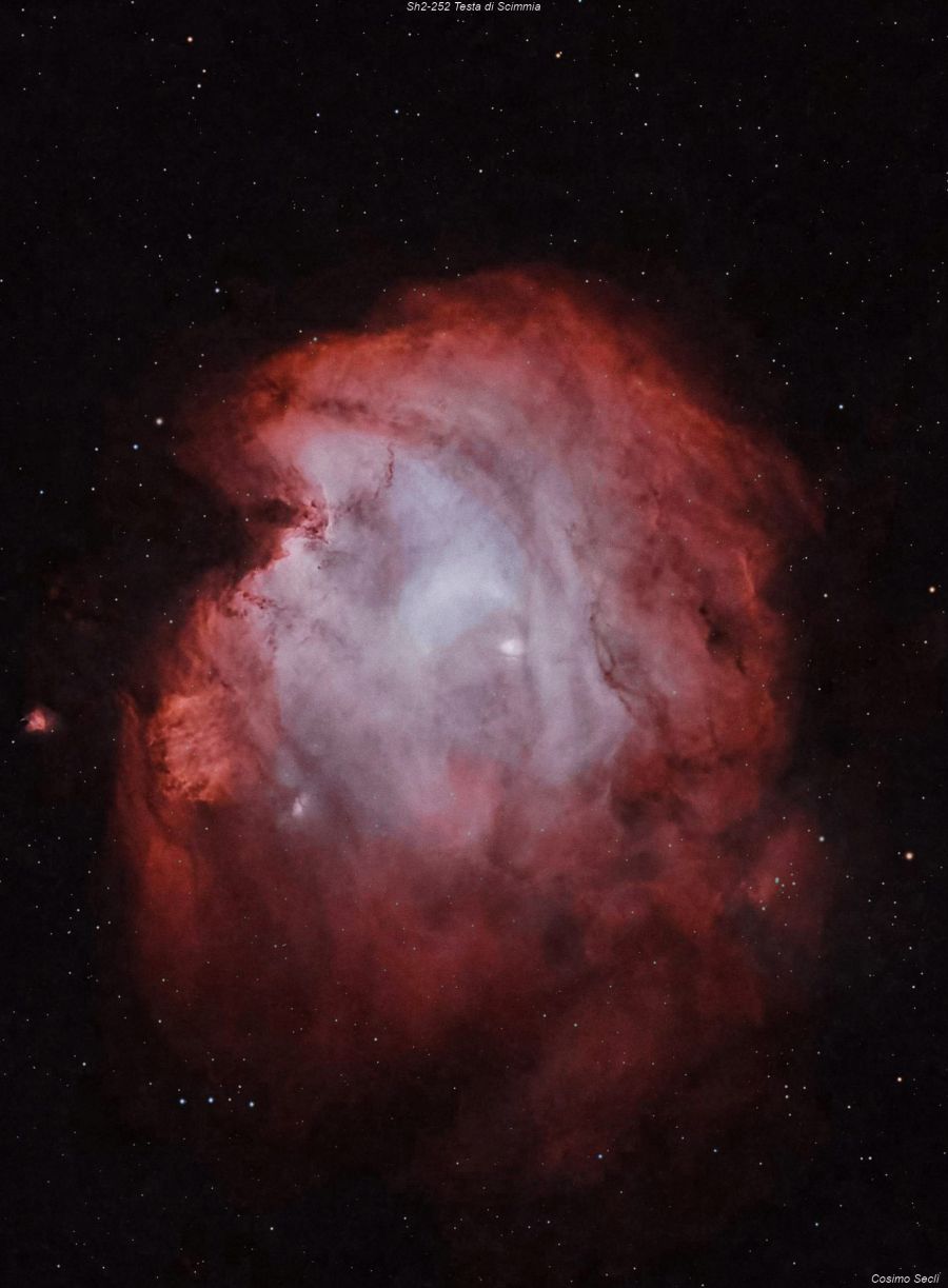 Sh2-252 Nebulosa Testa di Scimmia