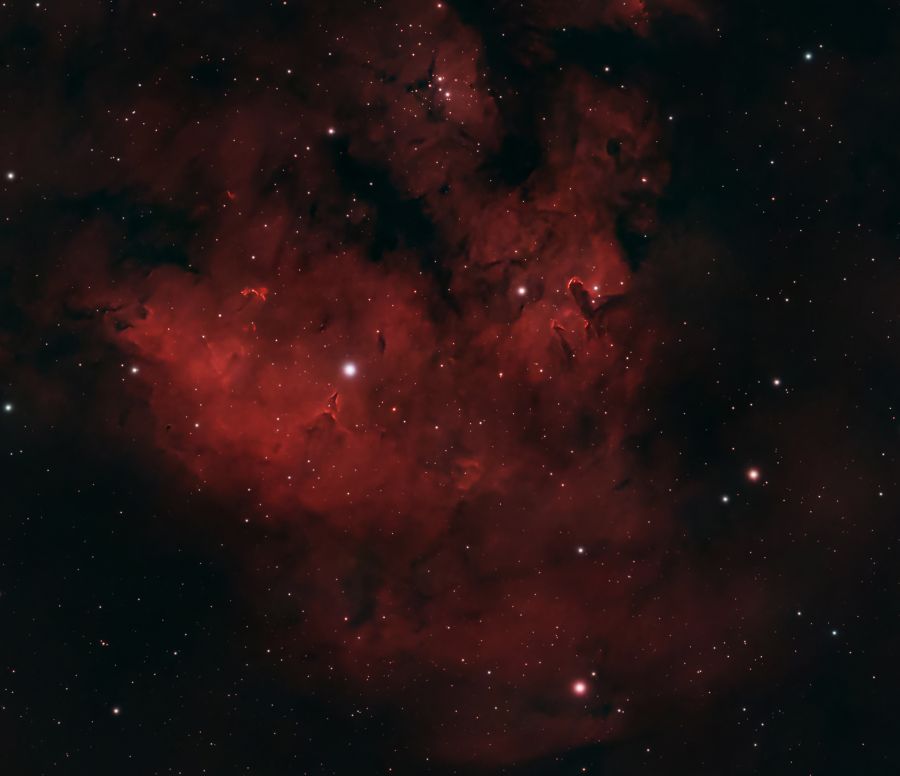 NGC 7822 Nebulosa Teschio Fiammeggiante