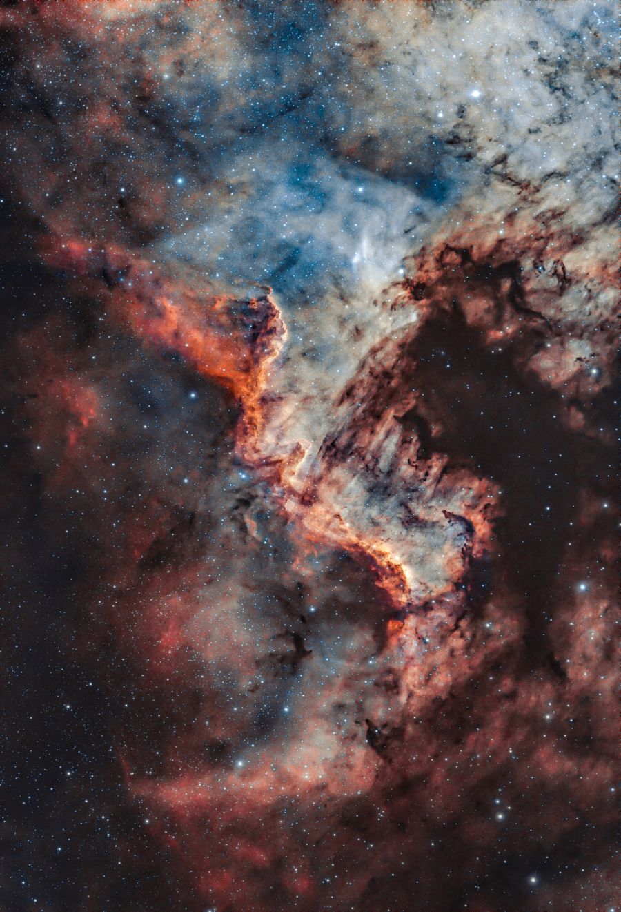 The Cygnus Wall (NGC 7000)