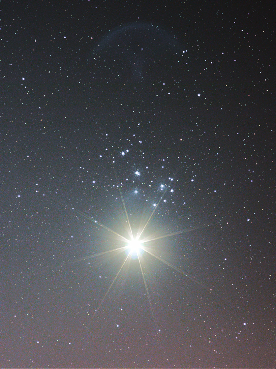 Congiunzione Venere Pleiadi genuina