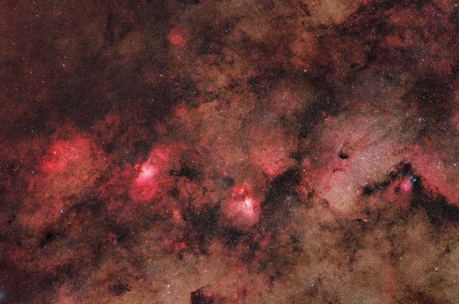 La Via Lattea tra Sagittario e Serpente