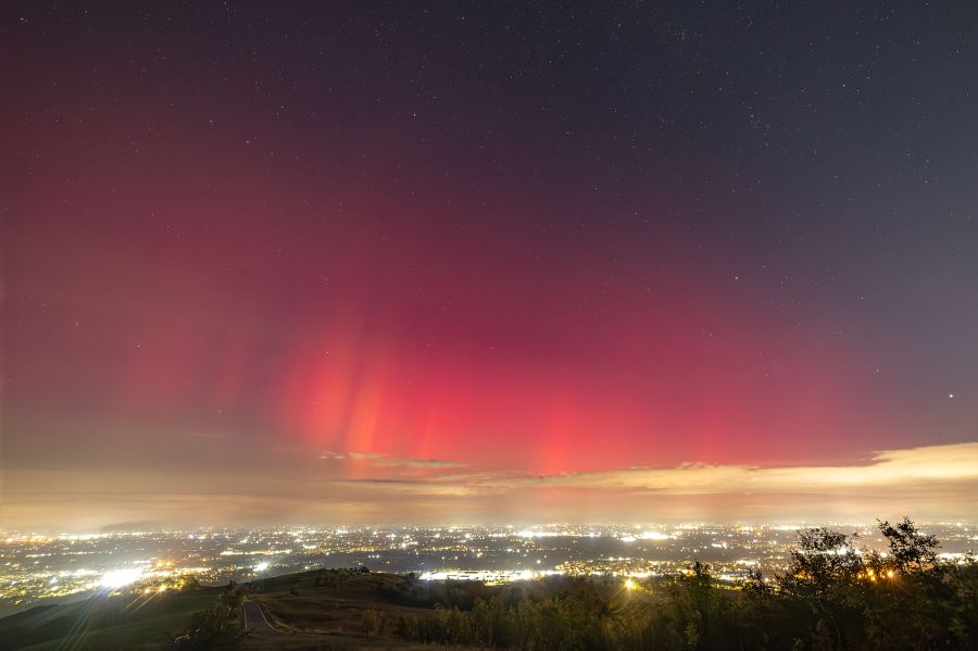 L’Aurora e il SAR sopra la Pianura Padana