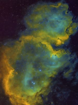 Nebulosa Anima- IC 1848 (SHO + RGB)