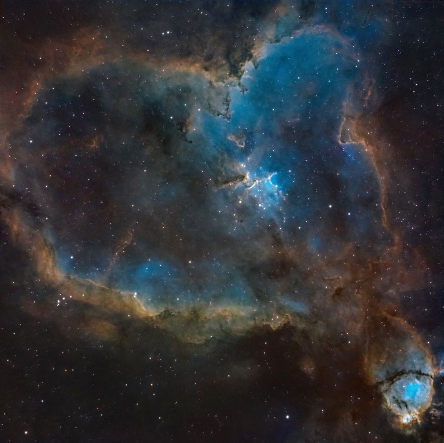 La nebulosa Cuore e Melotte 15