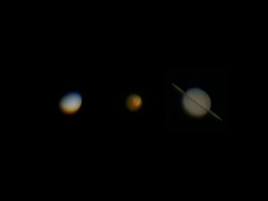 Trittico Venere Marte e Saturno con Un 114 (2X e Wavelets)