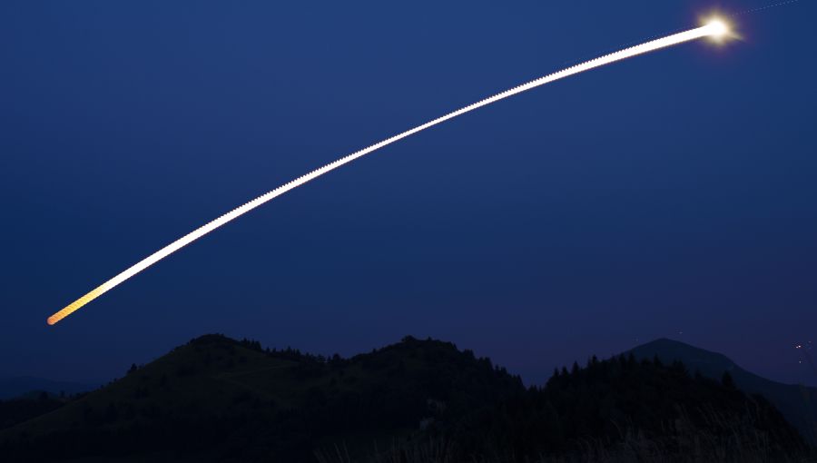 Strisciata Eclisse Parziale di Luna