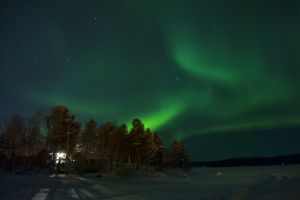 Aurora boreale ad Inari (Lapponia Finlandese)