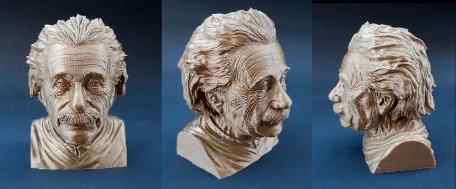 Busto Hi-Res di Albert Einstein "print 3D"