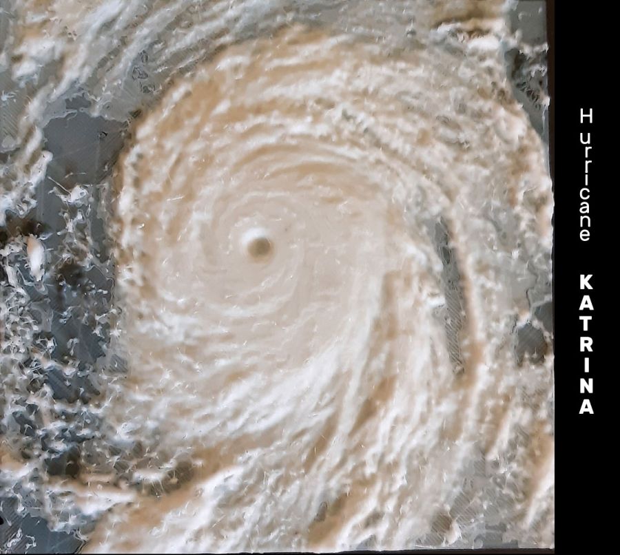 Uragano terrestre "Katrina" 3D print