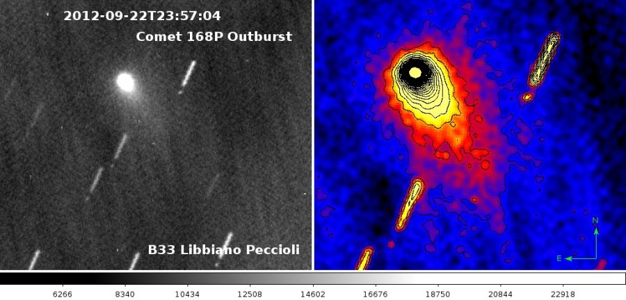 Cometa 168P outburst