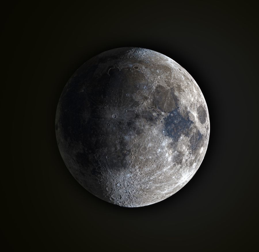 MOON IN FALSE COLOR (MINERAL MOON)