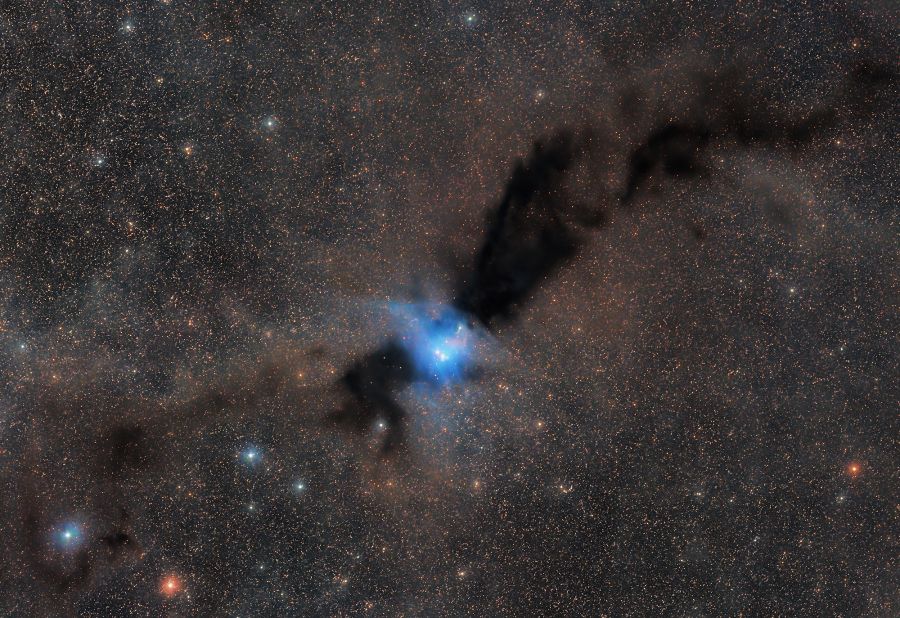 Bernes 149 and Lupus 3 dark cloud in Scorpius