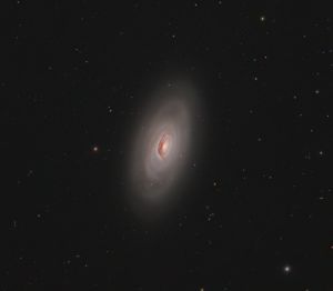 The Black Eye Galaxy (also called Sleeping Beauty Galaxy or Evil Eye Galaxy and designated Messier 64, M64, or NGC 4826)