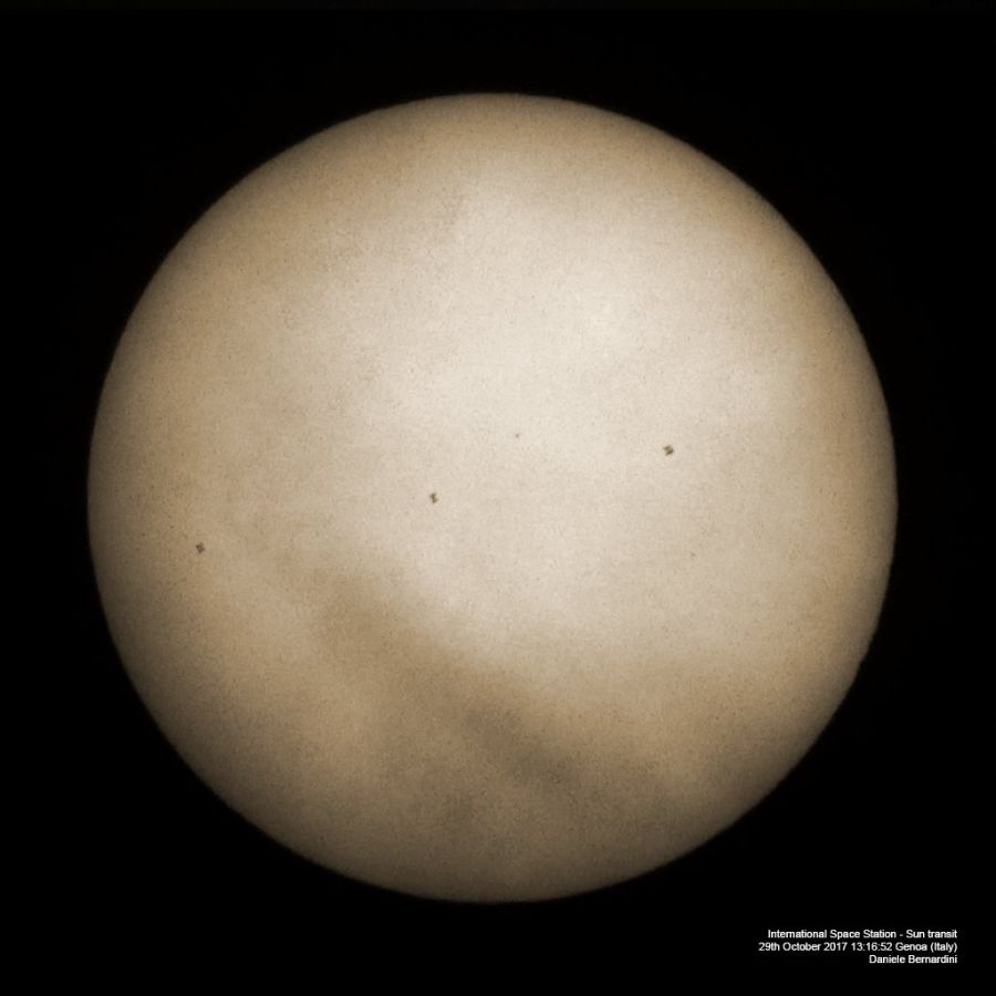 Transito ISS sul Sole