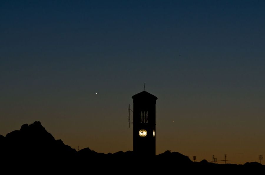 Congiunzione Mercurio-Giove-Venere