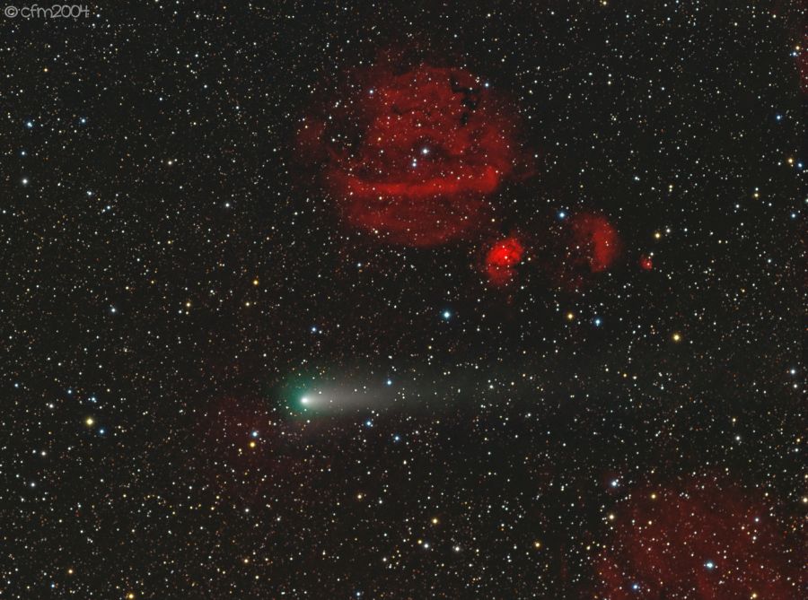 Cometa 21P Giacobini-Zinner accanto a SH2-232