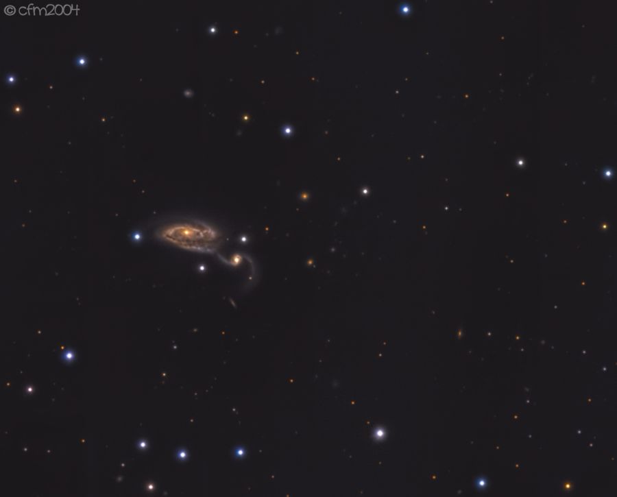 NGC5395 e NGC5394 la danza cosmica delle galassie