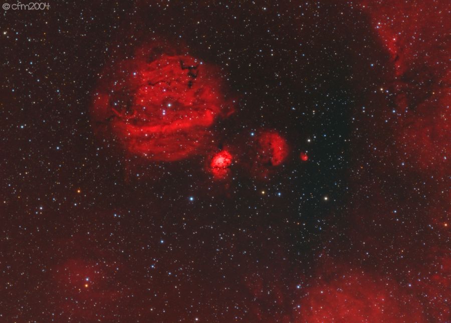 SH2-232, SH2-235, SH2-231 e Sh2-232 in Auriga