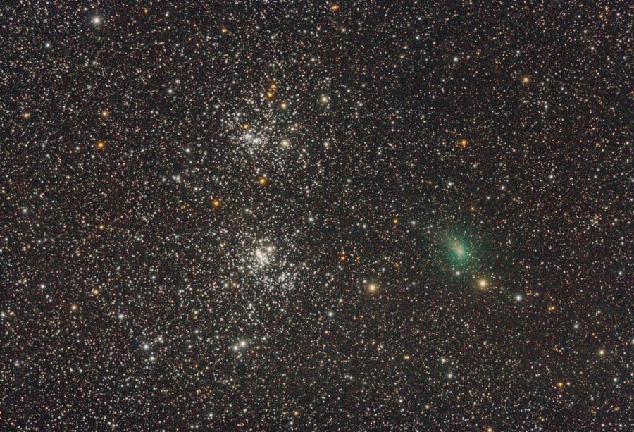 C/2017 Panstarrs e Doppio Ammasso del Perseo