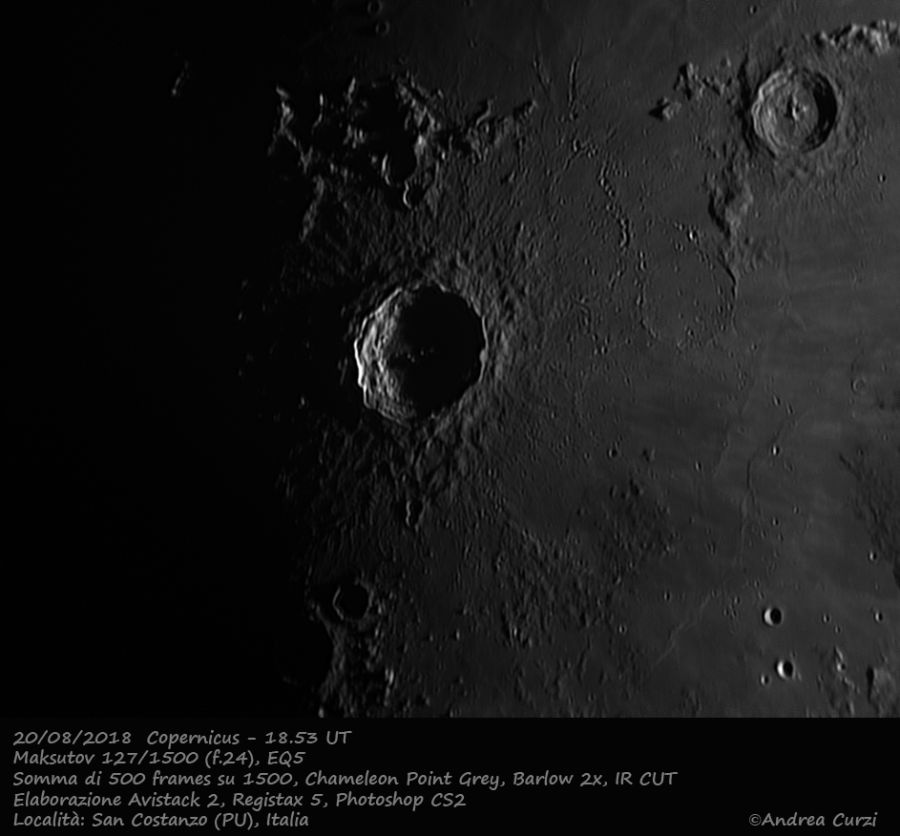 Cratere Copernicus del 20 Agosto 2018