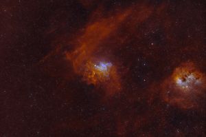 Ic405 nebulosa Flaming-ic410 nebulosa girino