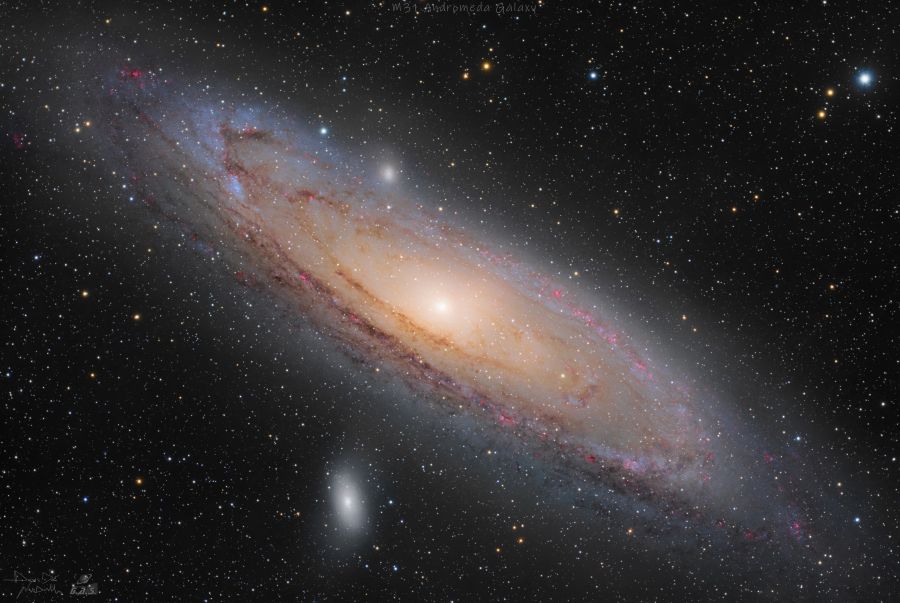 M31 Andromeda Galaxy in HaRgb