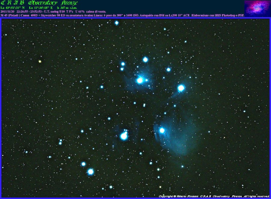 M45 Pleiadi