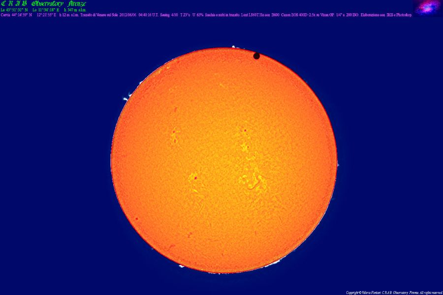 Transito di Venere sul Sole