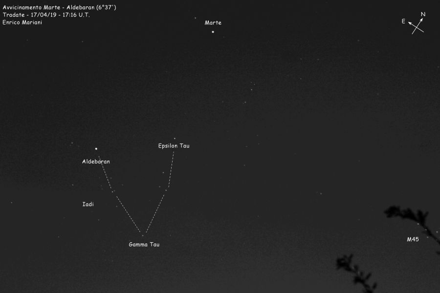 Avvicinamneto Marte – Aldebaran