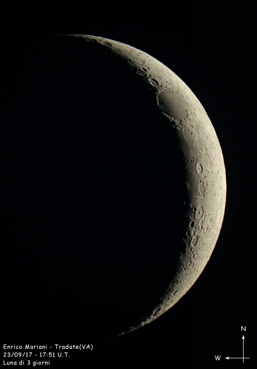 Luna al terzo giorno