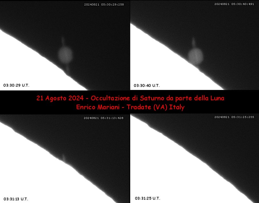 Occultazione di Saturno da parte della Luna