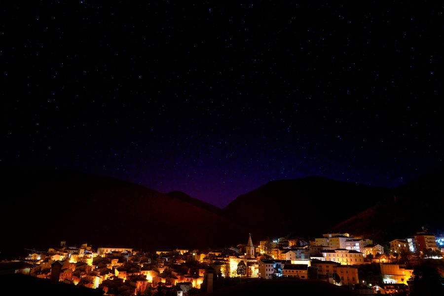 Scanno sotto il cielo stellato