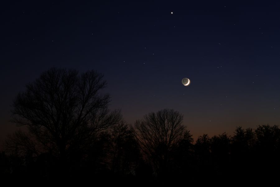 Congiunzione Luna e Venere