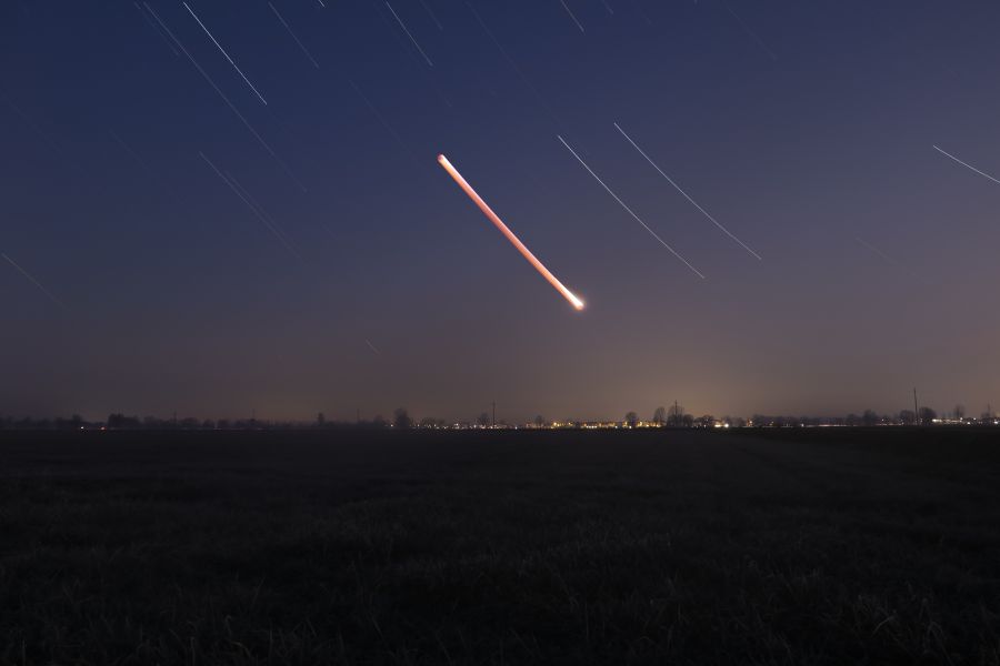 Traccia della Luna durante l’eclissi totale