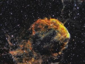 IC443 - Jellyfish Nebula in Gemini - Hubble Palette