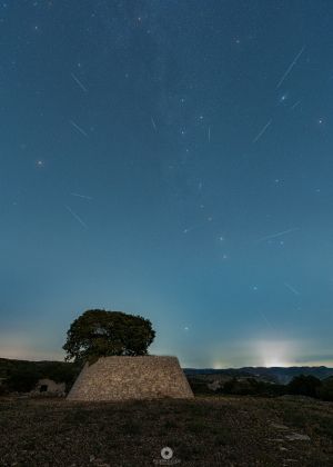 Perseidi sopra il muragghio