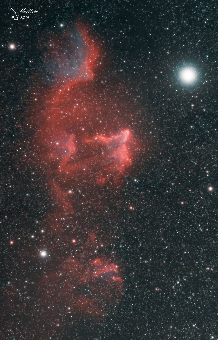 IC 59 & IC 63: fantasmi in Cassiopea