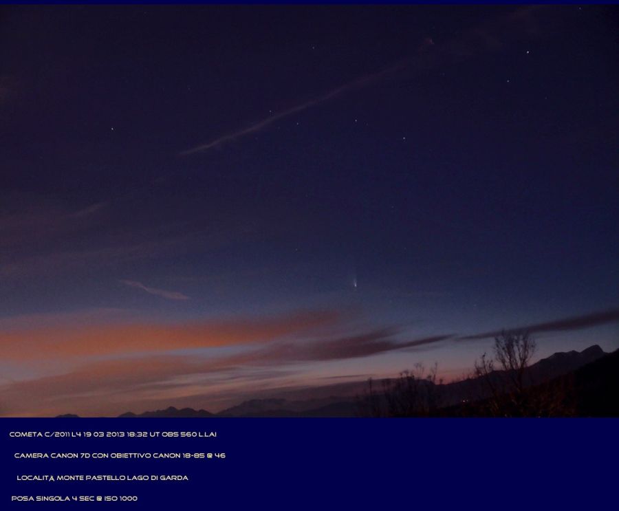 Panstarrs sul lago di Garda