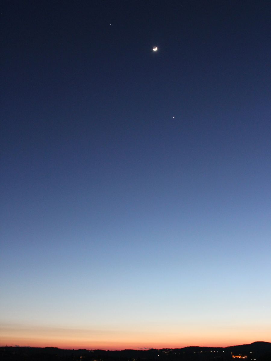 Congiunzione Giove Luna Venere