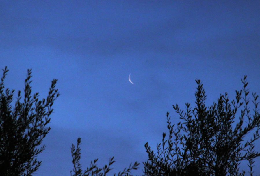 Luna e Venere in congiunzione