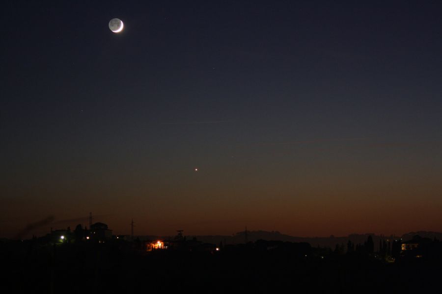 Luna cinerea e Venere