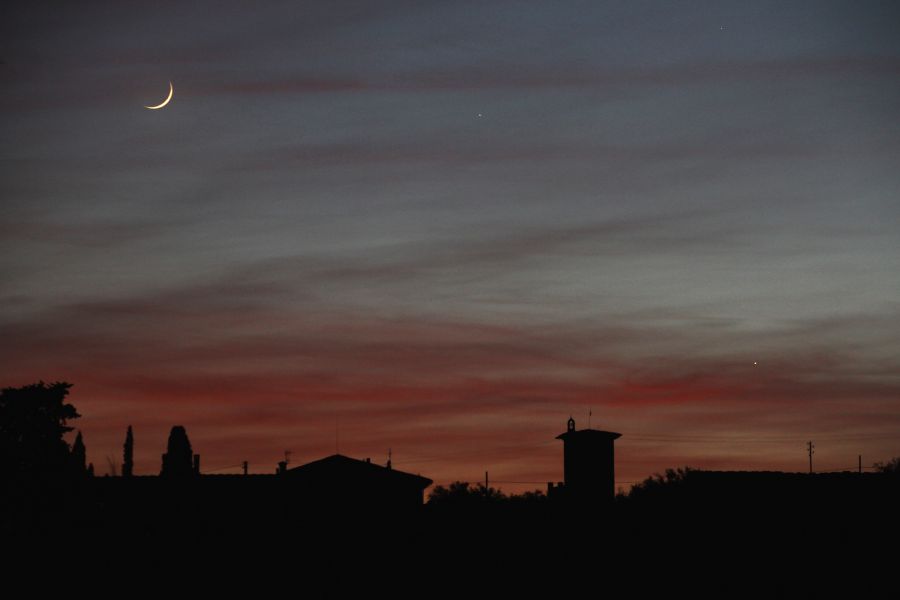 Congiunzione Luna, Mercurio, Venere del 24 maggio 2020