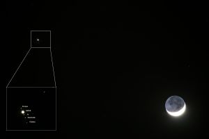 CONGIUNZIONE LUNA-GIOVE del 13 marzo 2024