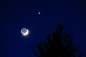 Luna e Venere in congiunzione