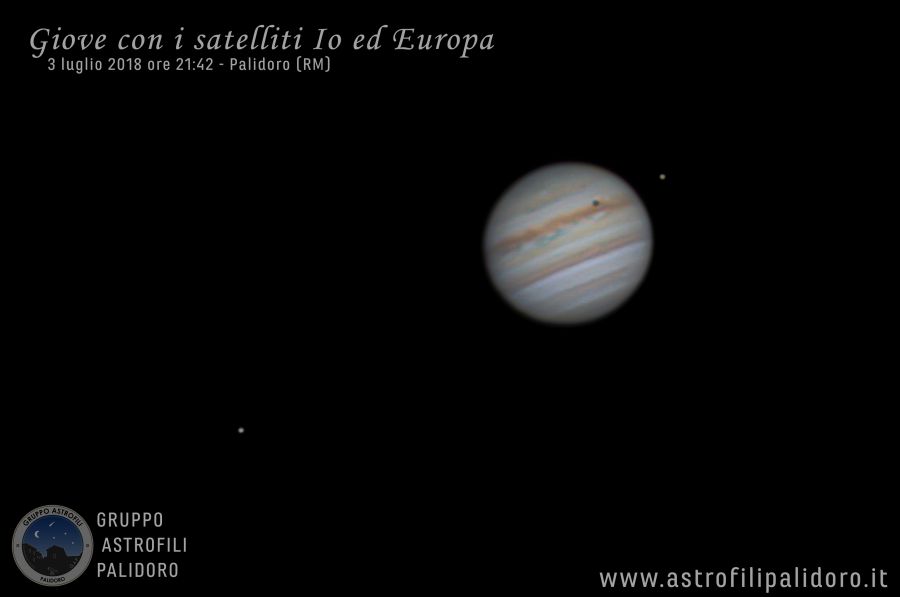 Giove con satelliti