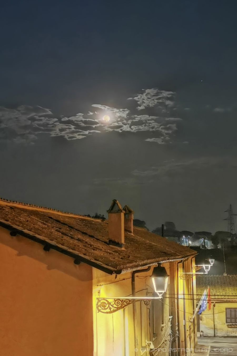 Superluna 2020 sul Borgo di Palidoro