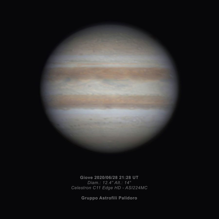 Giove del 28 giugno 2020