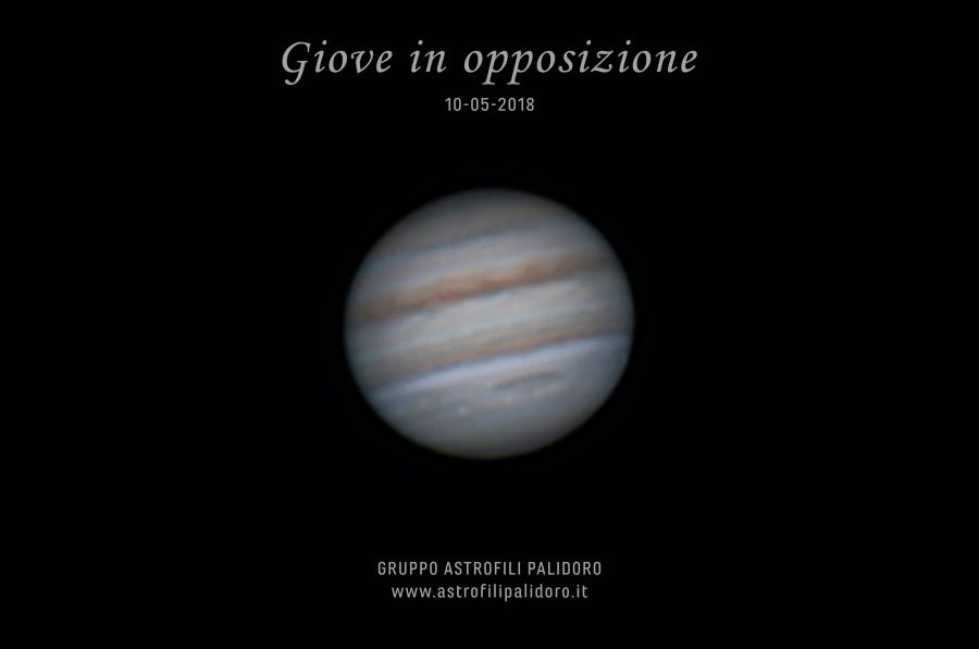 Opposizione di Giove 10 maggio 2018